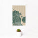 12x18 Edgartown Massachusetts Map Print Portrait Orientation in Afternoon Style With Small Cactus Plant in White Planter