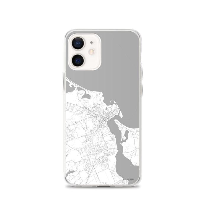 Custom iPhone 12 Edgartown Massachusetts Map Phone Case in Classic