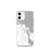 Custom iPhone 12 mini Edgartown Massachusetts Map Phone Case in Classic