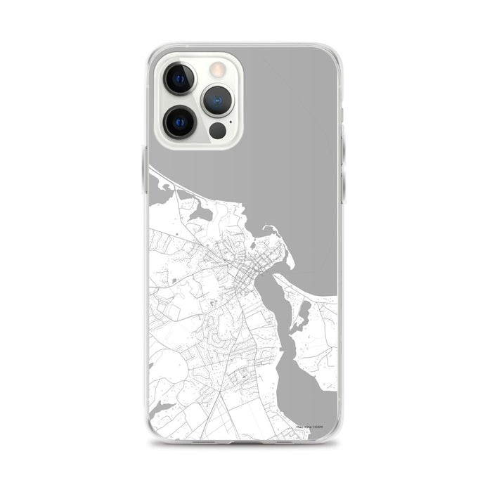 Custom iPhone 12 Pro Max Edgartown Massachusetts Map Phone Case in Classic
