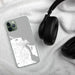 Custom Edgartown Massachusetts Map Phone Case in Classic on Table with Black Headphones