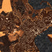 Edgartown Massachusetts Map Print in Ember Style Zoomed In Close Up Showing Details