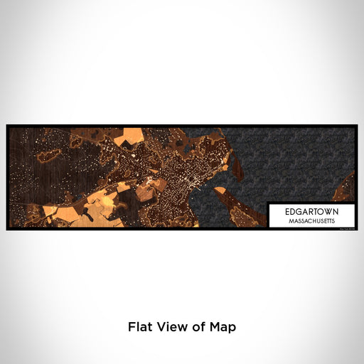 Flat View of Map Custom Edgartown Massachusetts Map Enamel Mug in Ember