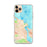 Custom iPhone 11 Pro Max Edgartown Massachusetts Map Phone Case in Watercolor