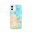 Custom iPhone 12 Edgartown Massachusetts Map Phone Case in Watercolor