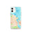 Custom iPhone 12 mini Edgartown Massachusetts Map Phone Case in Watercolor
