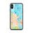 Custom iPhone X/XS Edgartown Massachusetts Map Phone Case in Watercolor