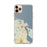 Custom iPhone 11 Pro Max Edgartown Massachusetts Map Phone Case in Woodblock