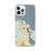 Custom iPhone 12 Pro Max Edgartown Massachusetts Map Phone Case in Woodblock
