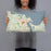 Person holding 20x12 Custom Edgartown Massachusetts Map Throw Pillow in Woodblock