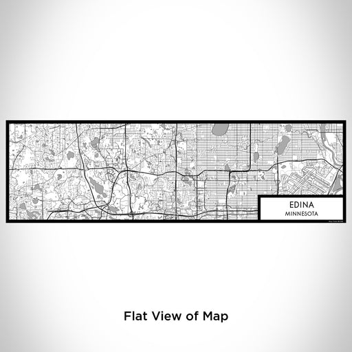 Flat View of Map Custom Edina Minnesota Map Enamel Mug in Classic