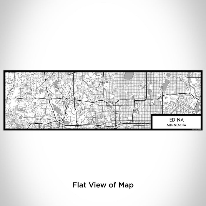 Flat View of Map Custom Edina Minnesota Map Enamel Mug in Classic