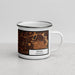 Right View Custom Edina Minnesota Map Enamel Mug in Ember