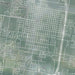 Edinburg Texas Map Print in Afternoon Style Zoomed In Close Up Showing Details