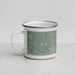 Left View Custom Edinburg Texas Map Enamel Mug in Afternoon