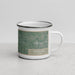 Right View Custom Edinburg Texas Map Enamel Mug in Afternoon
