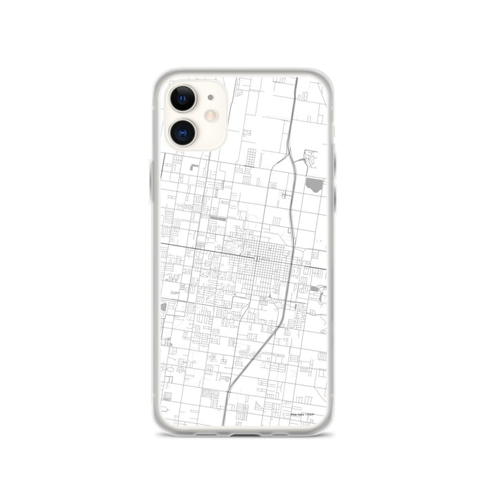 Custom Edinburg Texas Map Phone Case in Classic