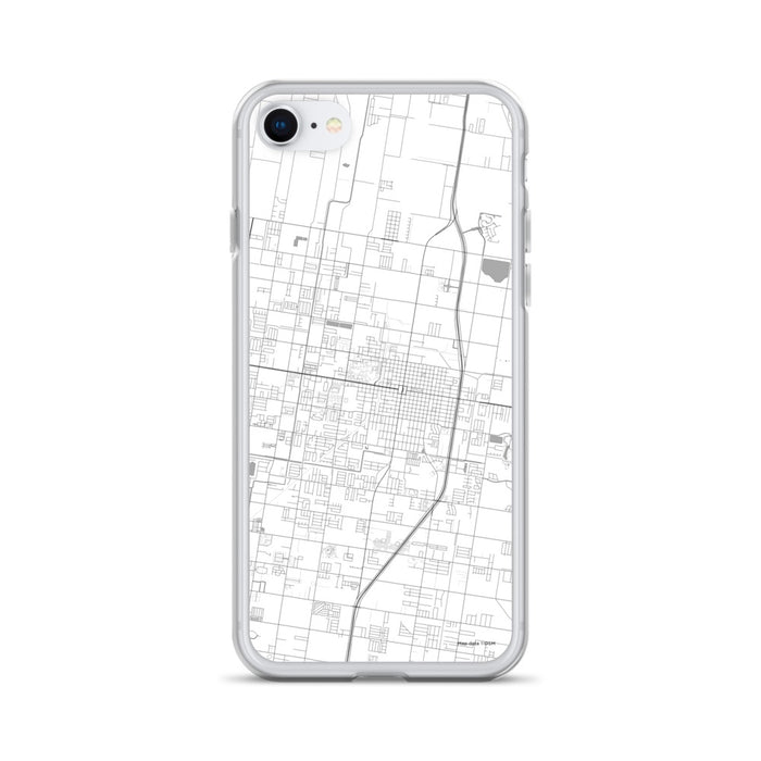 Custom Edinburg Texas Map iPhone SE Phone Case in Classic