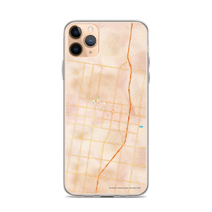 Custom Edinburg Texas Map Phone Case in Watercolor