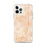 Custom Edinburg Texas Map iPhone 12 Pro Max Phone Case in Watercolor