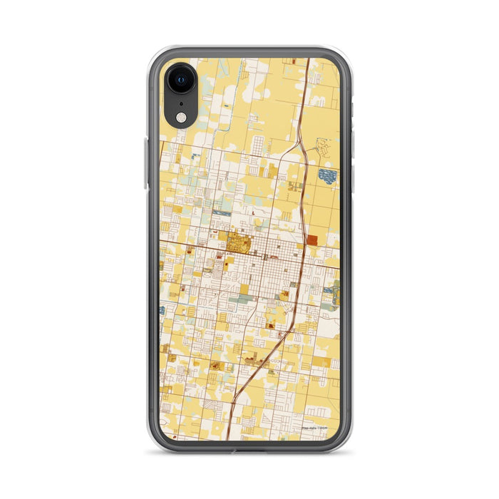 Custom Edinburg Texas Map Phone Case in Woodblock