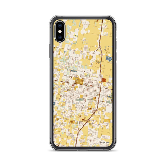 Custom Edinburg Texas Map Phone Case in Woodblock