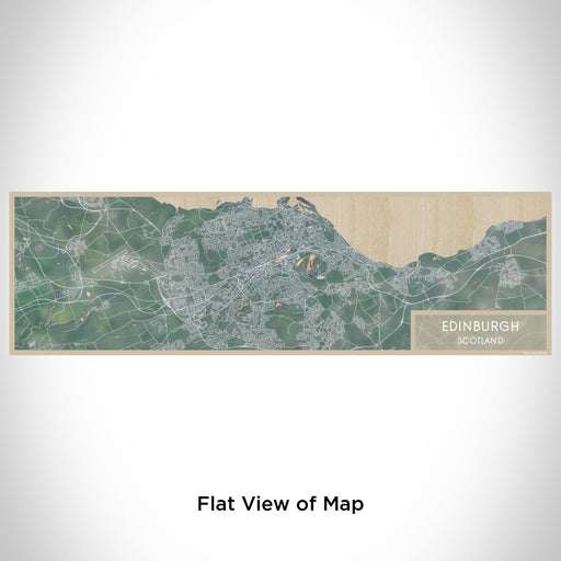 Flat View of Map Custom Edinburgh Scotland Map Enamel Mug in Afternoon