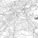 Edinburgh Scotland Map Print in Classic Style Zoomed In Close Up Showing Details
