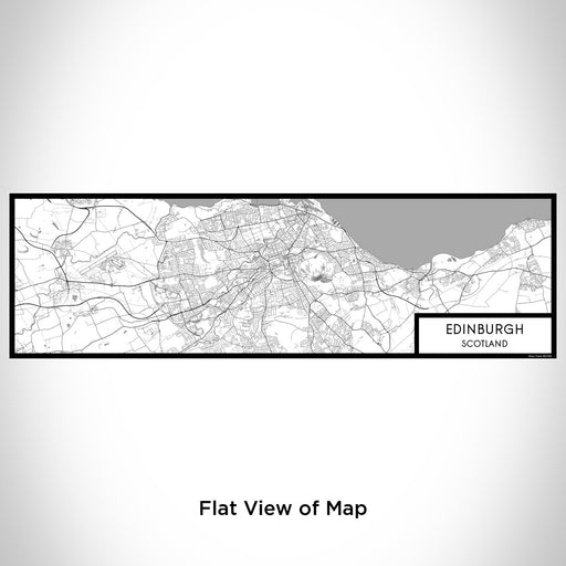 Flat View of Map Custom Edinburgh Scotland Map Enamel Mug in Classic