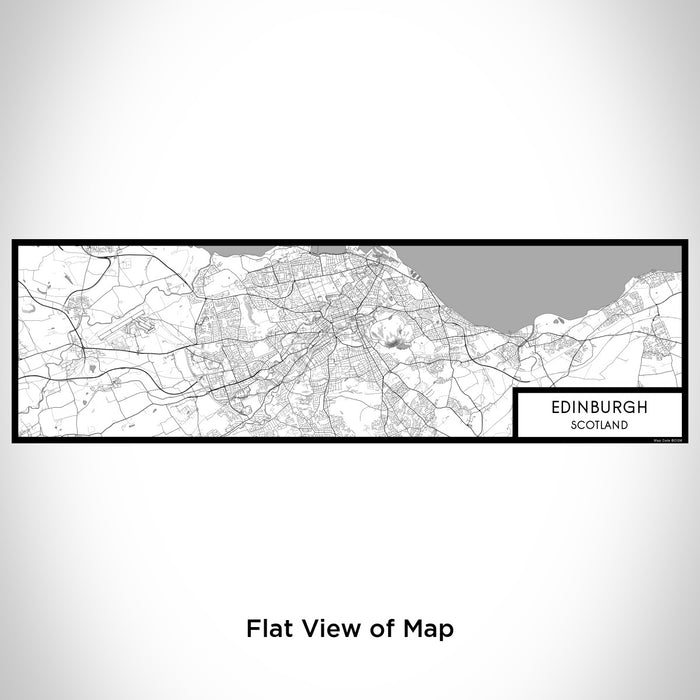Flat View of Map Custom Edinburgh Scotland Map Enamel Mug in Classic