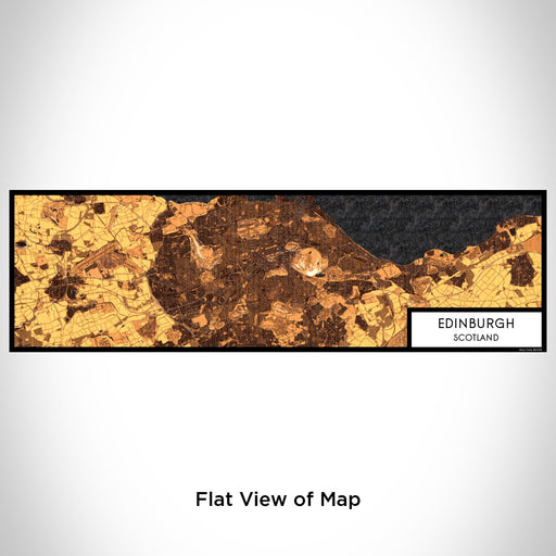 Flat View of Map Custom Edinburgh Scotland Map Enamel Mug in Ember
