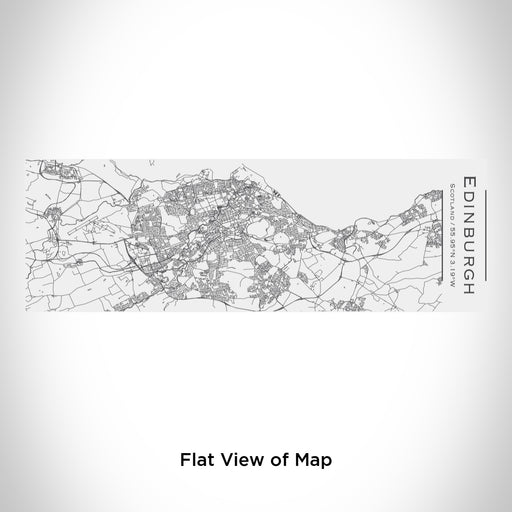 Rendered View of Edinburgh Scotland Map Engraving on 10oz Stainless Steel Insulated Cup with Sliding Lid in White