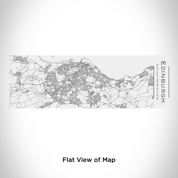 Rendered View of Edinburgh Scotland Map Engraving on 10oz Stainless Steel Insulated Cup with Sliding Lid in White