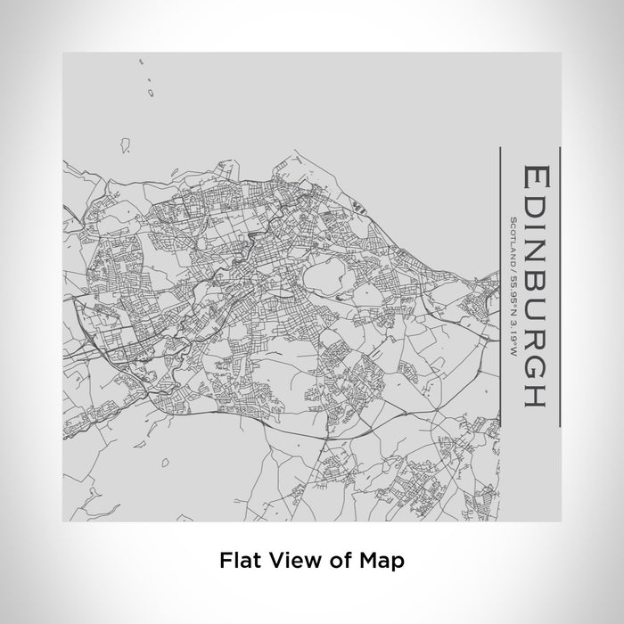 Rendered View of Edinburgh Scotland Map Engraving on 17oz Stainless Steel Insulated Tumbler