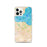 Custom Edinburgh Scotland Map iPhone 12 Pro Phone Case in Watercolor