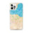 Custom Edinburgh Scotland Map iPhone 12 Pro Max Phone Case in Watercolor