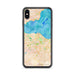 Custom Edinburgh Scotland Map Phone Case in Watercolor