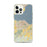 Custom Edinburgh Scotland Map iPhone 12 Pro Max Phone Case in Woodblock