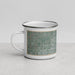 Left View Custom Edmond Oklahoma Map Enamel Mug in Afternoon