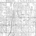 Edmond Oklahoma Map Print in Classic Style Zoomed In Close Up Showing Details