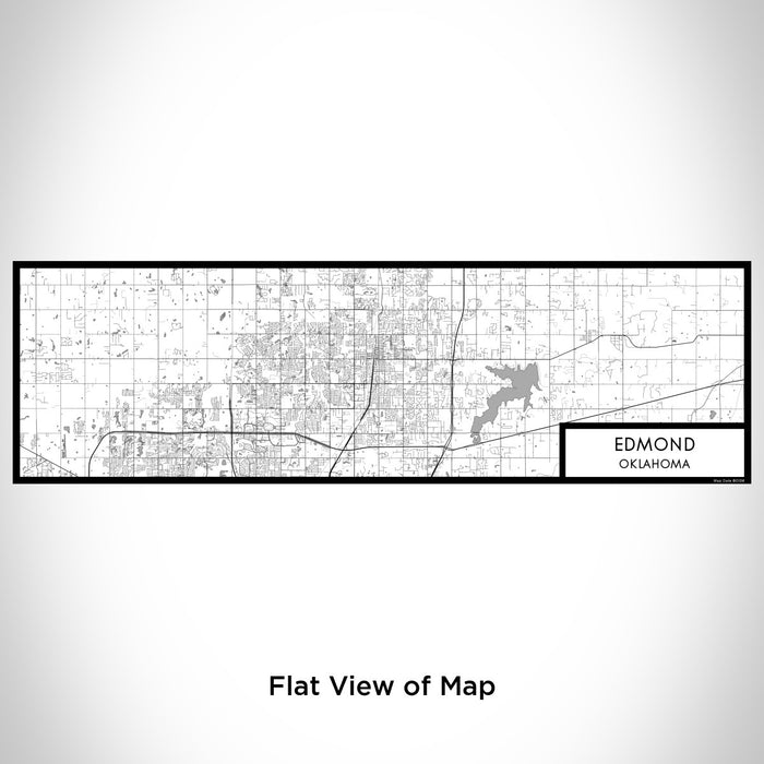 Flat View of Map Custom Edmond Oklahoma Map Enamel Mug in Classic