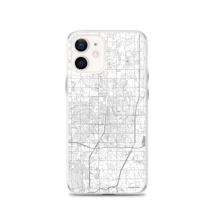 Custom Edmond Oklahoma Map iPhone 12 Phone Case in Classic