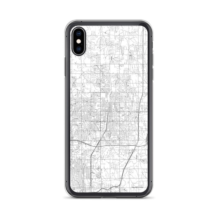 Custom Edmond Oklahoma Map Phone Case in Classic