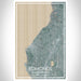 Edmonds Washington Map Print Portrait Orientation in Afternoon Style With Shaded Background