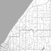 Edmonds Washington Map Print in Classic Style Zoomed In Close Up Showing Details