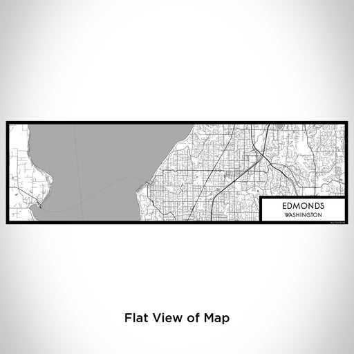 Flat View of Map Custom Edmonds Washington Map Enamel Mug in Classic
