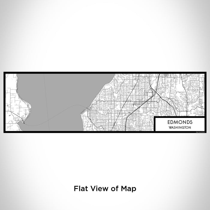 Flat View of Map Custom Edmonds Washington Map Enamel Mug in Classic
