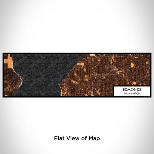 Flat View of Map Custom Edmonds Washington Map Enamel Mug in Ember