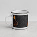 Left View Custom Edmonds Washington Map Enamel Mug in Ember