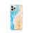 Custom iPhone 12 Pro Edmonds Washington Map Phone Case in Watercolor